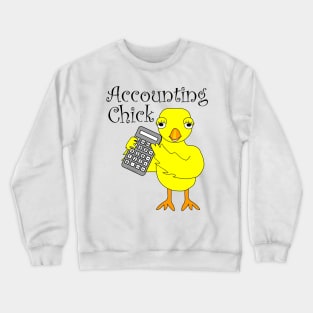 Accounting Chick Text Crewneck Sweatshirt